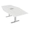Skutchi Designs 45.25 in W, 71.5 in L, 29 in H, Engineered Wood Top, White HAR-HEX.IR-46x72-T-ELEC-WHCYPRESS - alternate 1